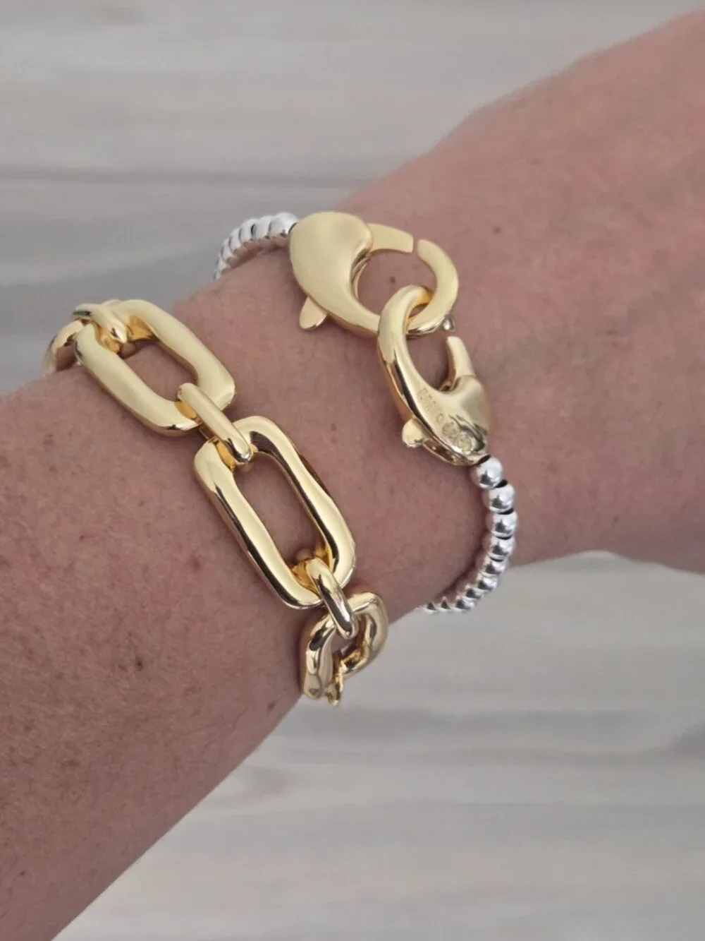 Uno de 50 Bracelet • LIBERTY • Silver/Gold plated • Size M • New model 2026